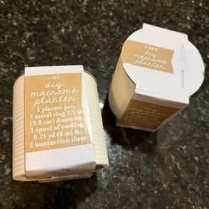 Set of 2 DIY Macramé Planter Sets